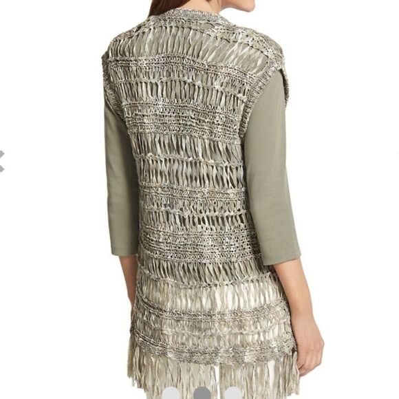 🎄Chico’s Fearless Fringe Lely Vest - Picture 2 of 11